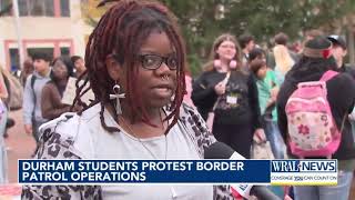 Durham students protest Border Patrol, ICE operations
