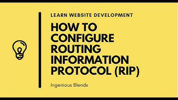 How to configure RIP? CCNA Lab in Urdu | Ingenious Blends | Networking