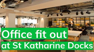 Office Fit Out For Clarksons At St Katharine Docks London