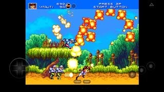 MD.emu Emulator 1.5.11 for Android | Gunstar Heroes [720p HD] | Sega Genesis screenshot 5
