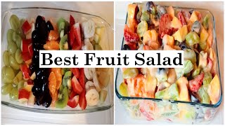 Healthy Fruit Salad / How to Make the Best Fruit Salad Recipe / Creamy Fruit Salad