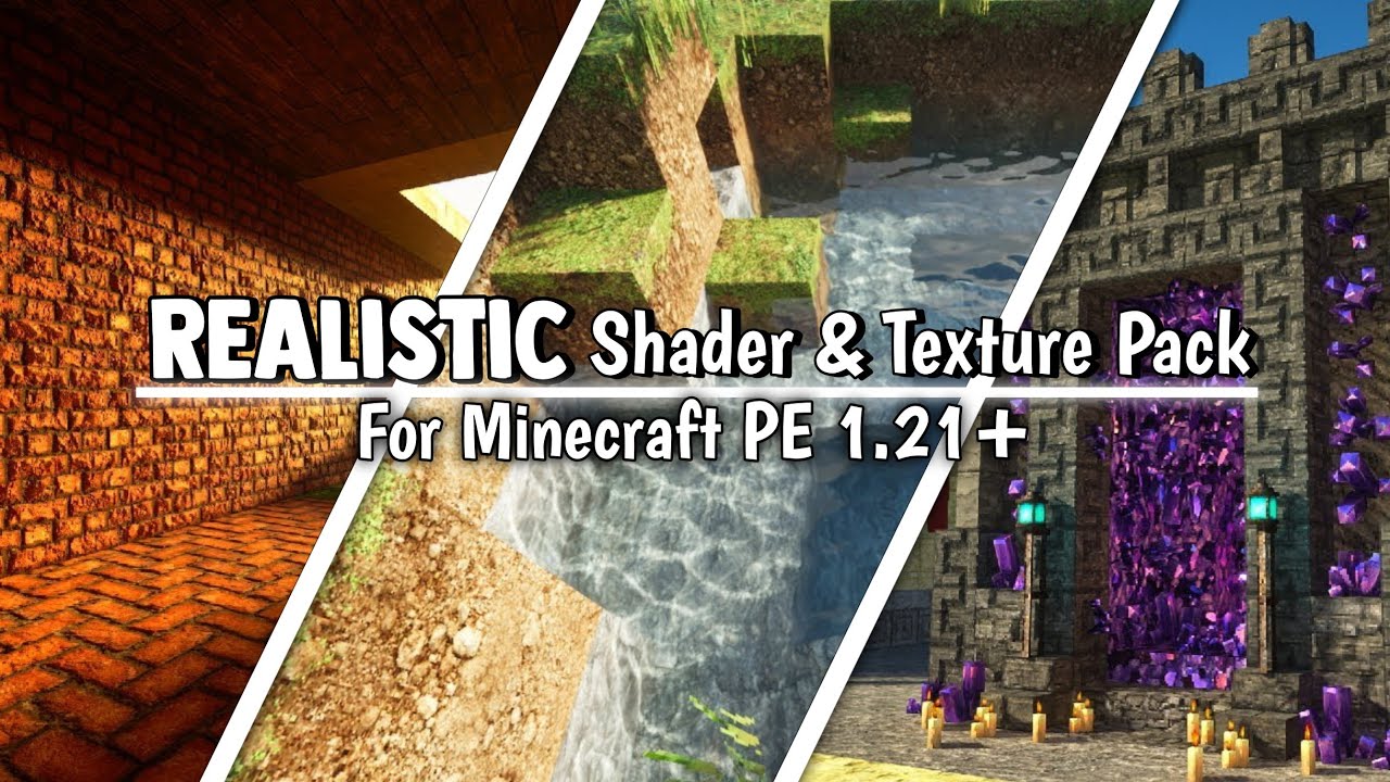 Best Ultra Realistic Shader & Texture Pack For MCPE 1.21+ - YouTube