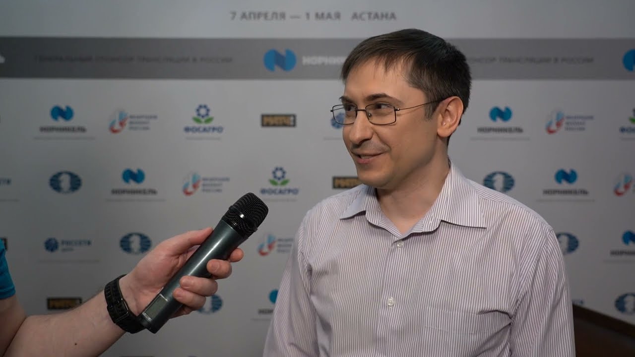 Матч на первенство мира-2023. Партия 10. Интервью с гроссмейстером Дмитрием Яковенко