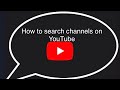 How to search channel on YouTube 2021 #shorts