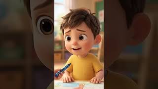 He Had Only ONE Crayon… What He Did Next Made Everyone Smile | Kids Friendship Story #youtubeshorts