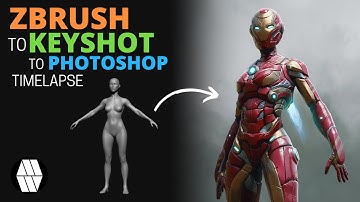 ZBrush to Keyshot to Photoshop Timelapse - 