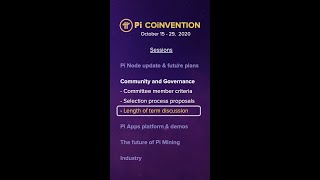 (2.4) Pi Panel on Community & Governance: Length of Term for Committee Members - Pi COiNVENTION 2020