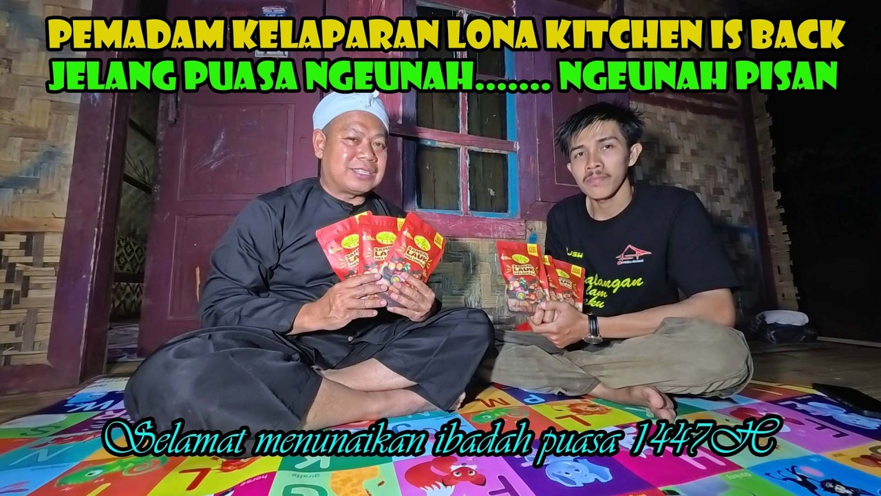 Pemadam Kelaparan Jelang Puasa..LONA KITCHEN IS BACK. Makannya Lahap Di Suasana Gerimis Hujan.