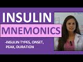 Insulin Onset Peak Duration Mnemonic | Types of Insulin Nursing NCLEX Review