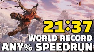 WORLD RECORD Sekiro Any% Speedrun in 21:37