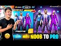 Free Fire Noob To Pro Max In 6,000Diamonds😍💎I Got All Rare Bundles And Gun Skins -Garena Free Fire