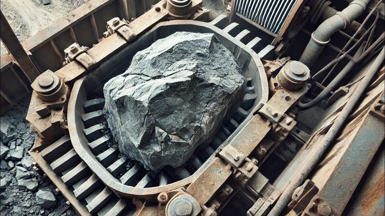 👹🔝HARD ROCK STUCK CRUSHING EXPERTS: SOLUTIONS FOR TOUGH PROBLEMS#stonecrusher #asmr