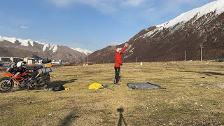 摩旅川藏中线，穿过大峡谷来到嘉黎，露营被提醒晚上有熊赶紧撤离