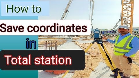 Save data in total station sokkia cx105 ,topcon in Urdu/Hindi.