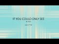 If you could only see by tonic  easy acoustic chords and lyrics