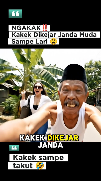 KAKEK DIKEJAR JANDA MUDA 🤣‼️ Sampe Larii haha #viral #ai #ngakak #lucu #fyp #funny