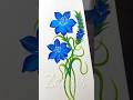 💙💯BLUE FLOWER🌸Acrylic🖌️beginner friendly🎨 #shortsfeed #viral #blueflowers #art #adorablevideo