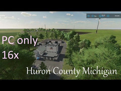 Huron county michigan | map over view with personal edit | FS22