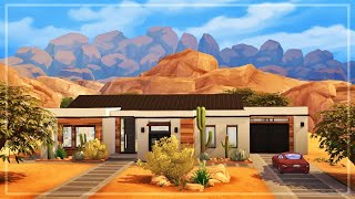 MODERN DESERT HOME 🌵 || The Sims 4 || SPEED BUILD