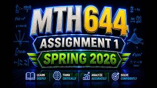 MTH 644 Assignment 1 Solution Spring 2026 | Measure Theory | VU