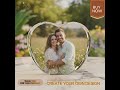 Personalized Heart Crystal Gift for Loved Ones Engraved Keepsake for Special Memories #memories