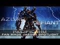 AZURE DEFIANT FAN MADE PACIFIC RIM JAEGER SPOTLIGHT