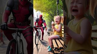 Evolution of Death pool Don't rub my ice cream death pool CryingGirl girl #cat #funny #deathpool