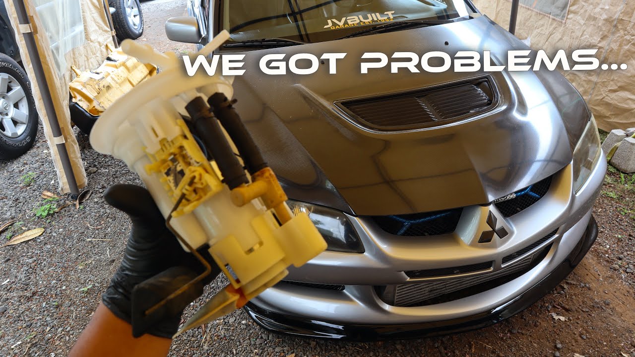 Evo 8 gets a New Fuel Pump Housing then this happen... - YouTube