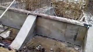 Construction Of Counter Fort Retaining Wall In Brigde