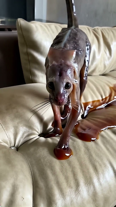 'Makhluk Misterius Berlendir Mirip Kucing Tertangkap Kamera!' #shortvideo #shorts