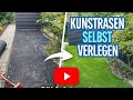 Kunstrasen selbst verlegen – 300€ sparen! 💸 | DIY Artificial Grass Installation