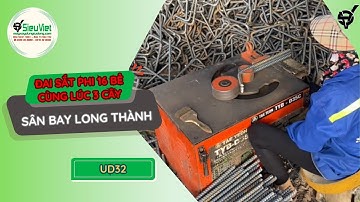 Máy uốn sắt phi 32 | UD32 Hàn Quốc | Điện 220V, 1 Pha - Sắt phi 16 bẻ đai cùng lúc 3 cây Ngon Lành