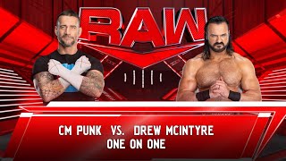 CM Punk vs Drew McIntyre - WWE 2K24 (PS5) - One on One Match