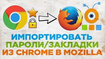 Как импортировать из хрома в Мозилу
