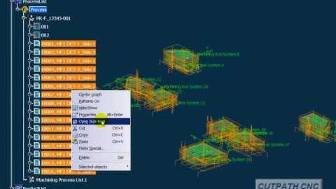 Create and post programs for a family of parts in Catia V5
