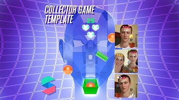 Collector Game Template Demo. Spark AR, Instagram