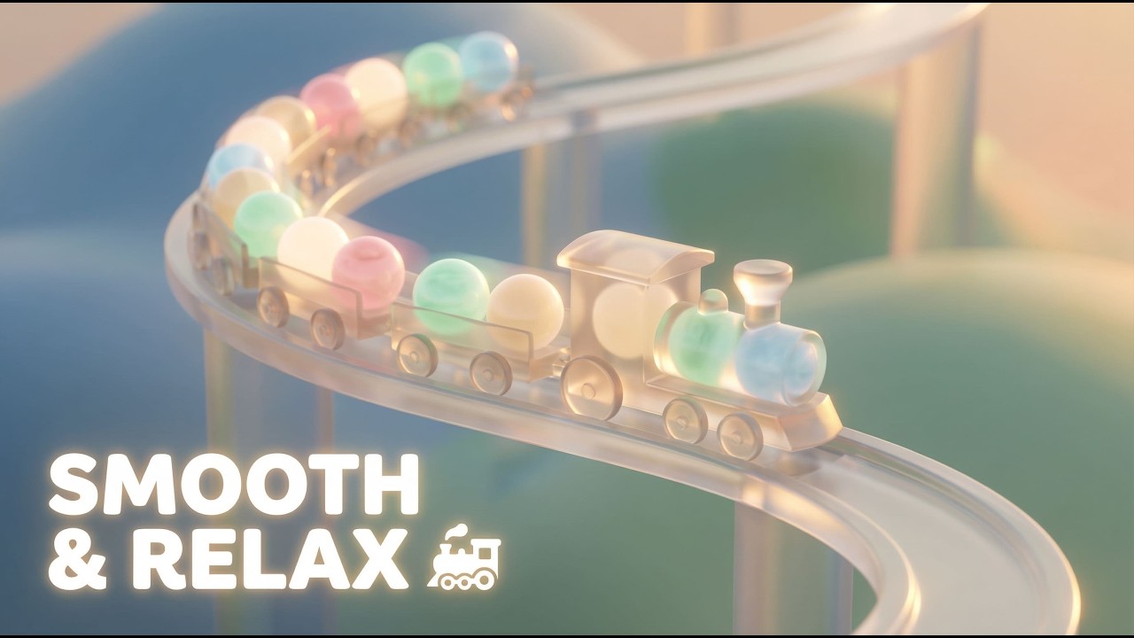 Choo Choo Train 🚂 Marble Music – Version 2 | Smooth & Relaxing