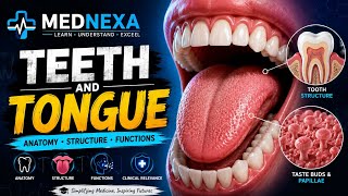 Master TEETH &amp; TONGUE Anatomy in ONE Lecture🔥|Structure • Functions • Clinical Concepts@MedNexa-w2f 