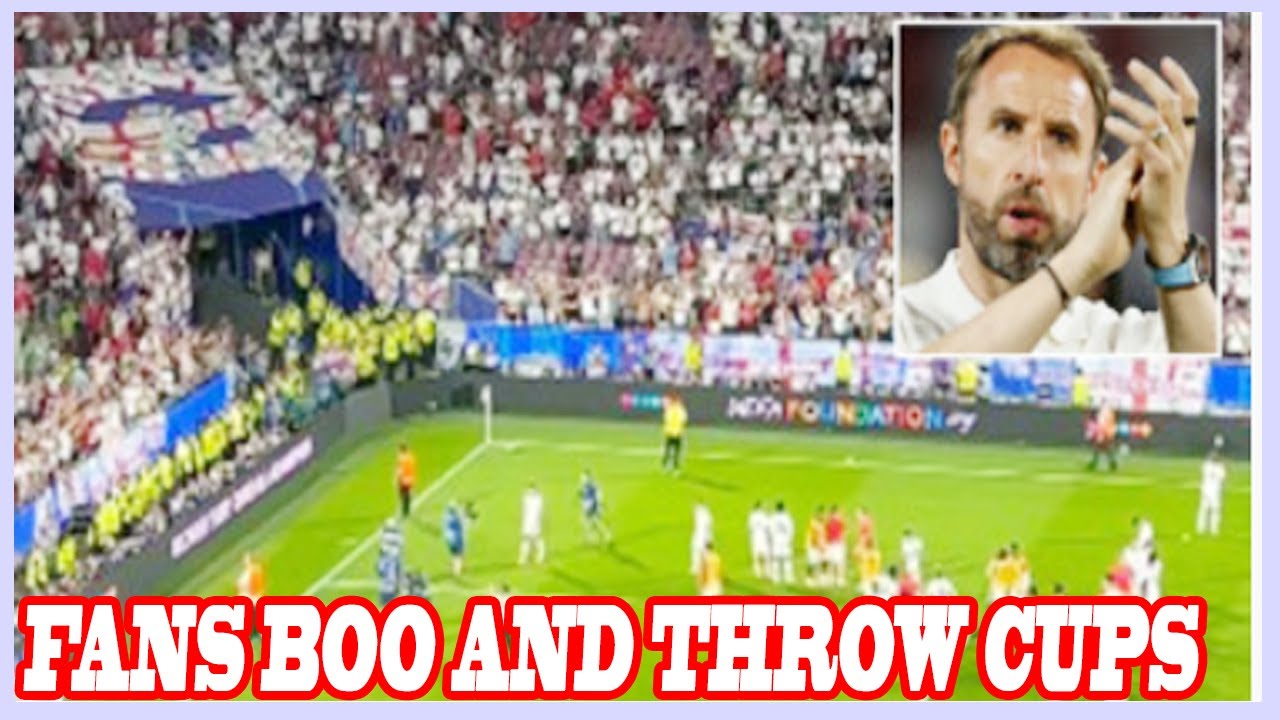 Fans boo and throw cups at England boss Gareth Southgate after Euro ...