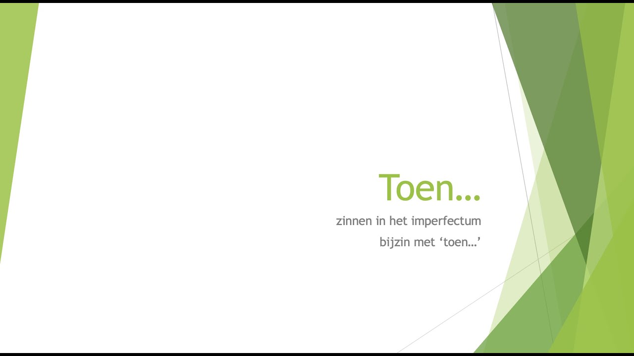 de bijzin met 'toen ... ' NT2 - vanaf B1 (2.1 en hoger) , Threshold 1