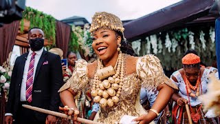 BRIDE OF THE YEAR arrived in Grand Style!! / Mercy Chinwo’s Traditional Marriage video