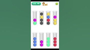 I play and collect marbles by color in the game, level 46 #shorts, #game, #gaming, #puzzle