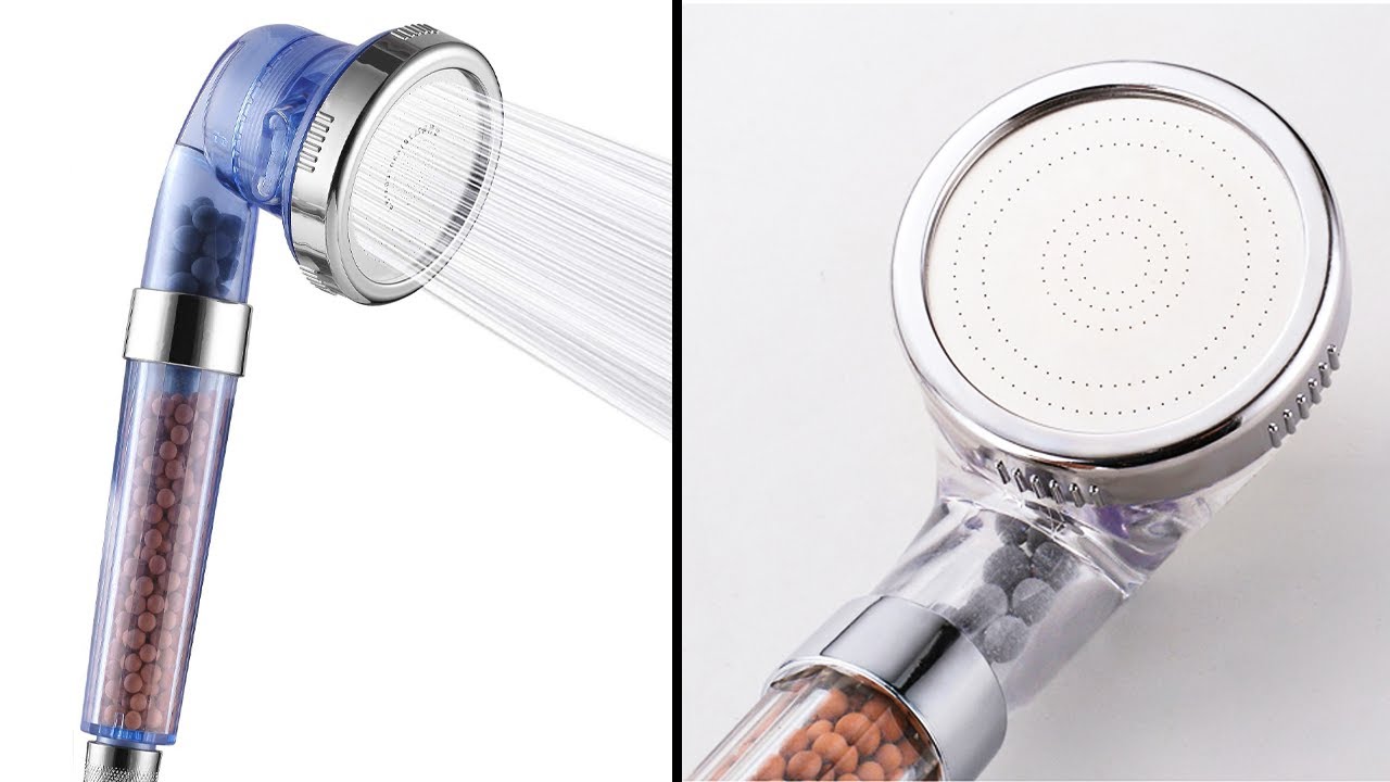 2020 High Pressure Shower Head Ionic Filtered Stone Stream Water 3 Filter US 
