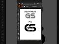 Adobe Illustrator 2025 Tips - How To Create GS Letter Logo Design Process #GfxHunters #short