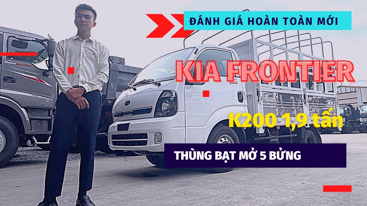 Giá xe Kia K200 Thùng Mui Bạt mở 5 bửng tải 1,9 tấn |... - youtube