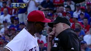 2013/06/15 Andrus tossed after strikeout