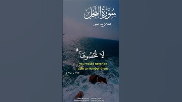 وإن تعدوا نعمة الله لا تحصوها 🖤#خال_الجليل #سورة_النحل #قران #قران_كريم #تلاوات #تلاوات_خاشعة