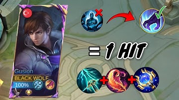 GUSION NEW 1 HIT TRUE DAMAGE BUILD!! TOP 1 GLOBAL GUSION ~ MLBB