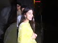 #SuhanaKhan looks gorgeous in a yellow suit as she was clicked at #ZoyaAkhtar&#39;s residence last night