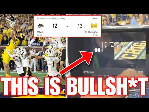 PATHETIC Michigan Fans STORM The Field After DISGRACEFUL Win as Clock SCANDAL ERUPTS!